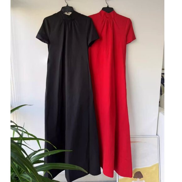 NWT STAUD Ilana Maxi Dress Gown XLarge Poinsettia Red Cocktail Event - Picture 8 of 10
